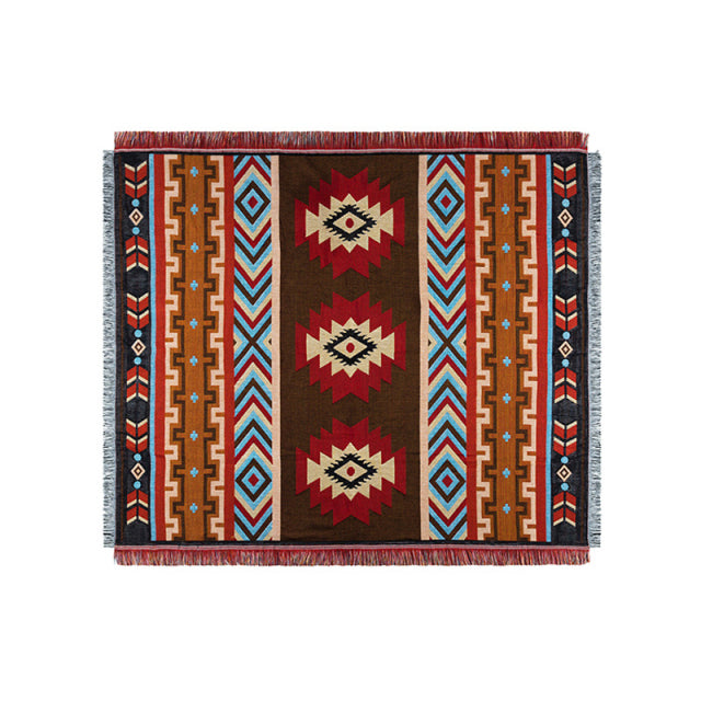 Tribal decorative blanket